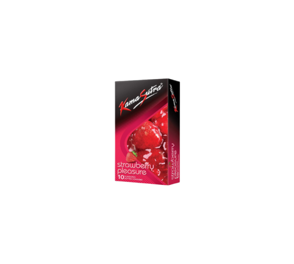 KamaSutra Strawberry Pleasure Flavored Condoms - 10 Count