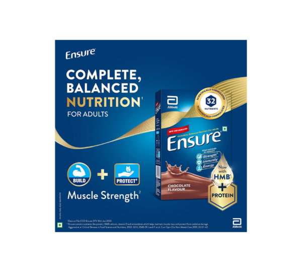 Ensure Complete, Balanced Nutrition Drink For Adults With Nutri Strength Complex (Chocolate Flavour) 400g - Image 4