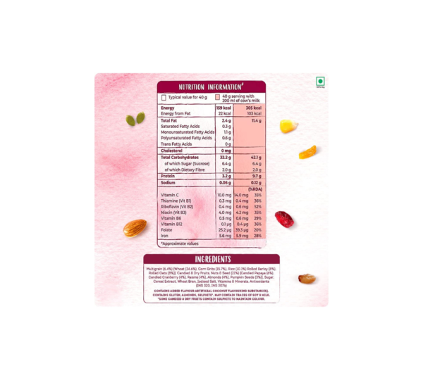 Kellogg's Muesli With 21% Fruit, Nut & Seeds - With Cranberries And Pumpkin Seeds - 500g - Image 3