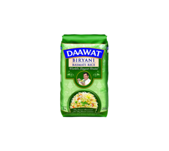 Daawat Biryani Basmati Rice, 1kg each- Pack of 2