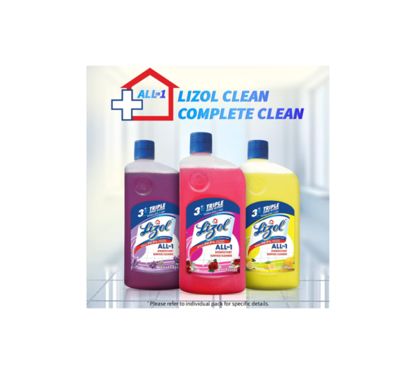 Lizol Disinfectant Surface & Floor Cleaner Liquid, Floral - 1l - Image 5