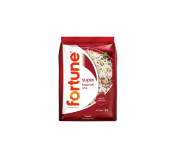 Fortune Super Basmati Rice, Raw Rice, Aged to Perfection , 1 kg