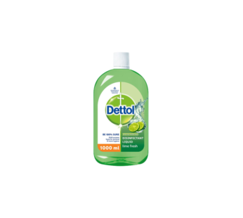 Dettol Liquid Disinfectant for Floor Cleaner-Surface Disinfection-Personal Hygiene (Lime Fresh , 1L)