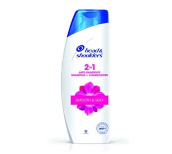 Head & Shoulders 2-in-1 Smooth and Silky Anti Dandruff Shampoo + Conditioner, 180ml