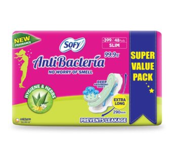 Sofy Anti Bacteria Extra Long Sanitary Pads – Slim (48 Pads)
