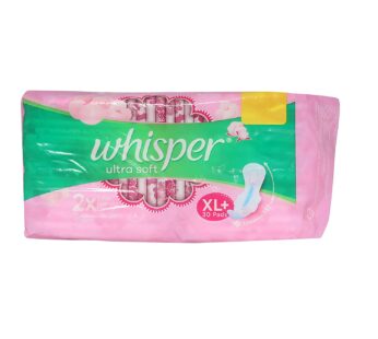 Whisper Ultra Soft Sanitary Pads – 30 Pieces (XL Plus)
