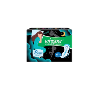 Whisper Ultra Night Sanitary Pads for Women, XXL+ – 16 Napkins