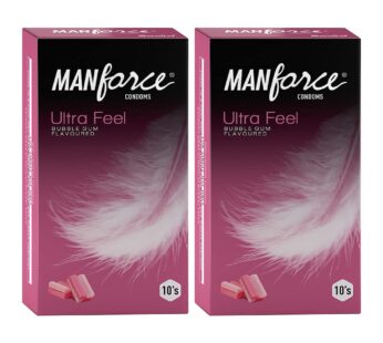 Manforce Ultra Feel Bubblegum Flavoured Condoms – Pack of 2