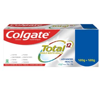 Colgate Total Whole Mouth Health, Antibacterial Cavity Protection Toothpaste, (120gm*2)
