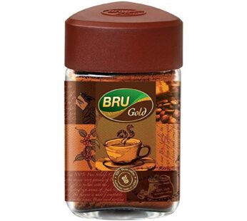 BRU Gold Instant Coffee Powder – 100 g Jar
