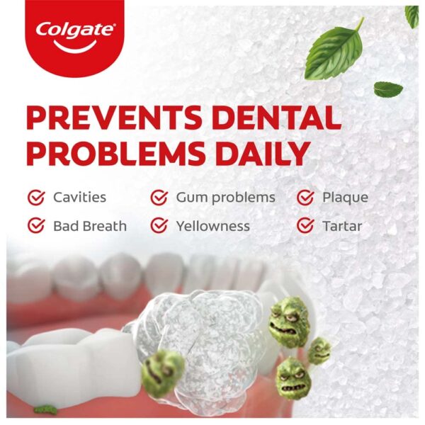 Colgate Active Salt Toothpaste, 500gm (200g X 2 and 100g X 1) - Image 6