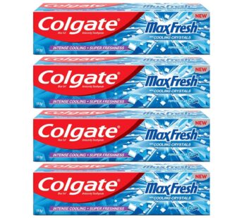 Colgate MaxFresh Breath Freshener Toothpaste, 600g (150g x 4), Peppermint Ice