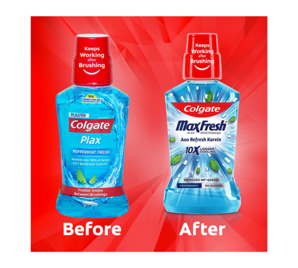 Colgate Plax Pepper Mint Mouthwash - 500 ml - Image 6