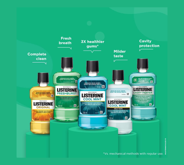 Listerine Cavity Fighter Mouthwash - 500ml - Image 4