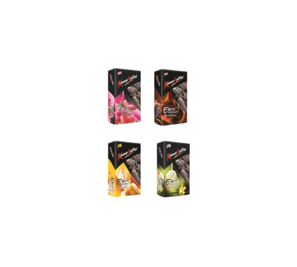 KamaSutra Excite series 10s Assorted 4 Flavours-Strawberry + Vanilla + Banana + Chocolate