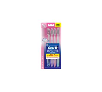 Oral B Soft Sensitive Whitening Extra Soft Toothbrush – 4 Pieces