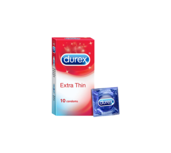 Durex Extra Thin Condoms for Men – 10 Count