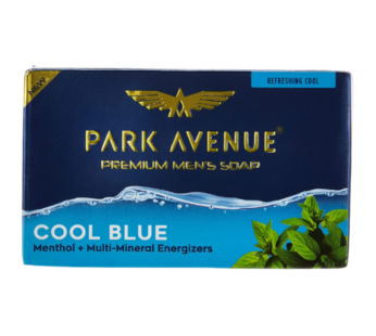 Park Avenue Premium Men’s Soap – Cool Blue with Menthol & Multi-Mineral Energizers- Citrus- 125 g( Pack of 4)