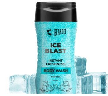 Beardo Ice Blast Body Wash for Men – Menthol cooling bodywash for men – 200 ml