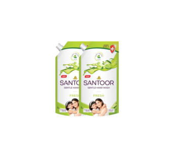Santoor Fresh Gentle Hand Wash – 700ml (Pack Of 2)