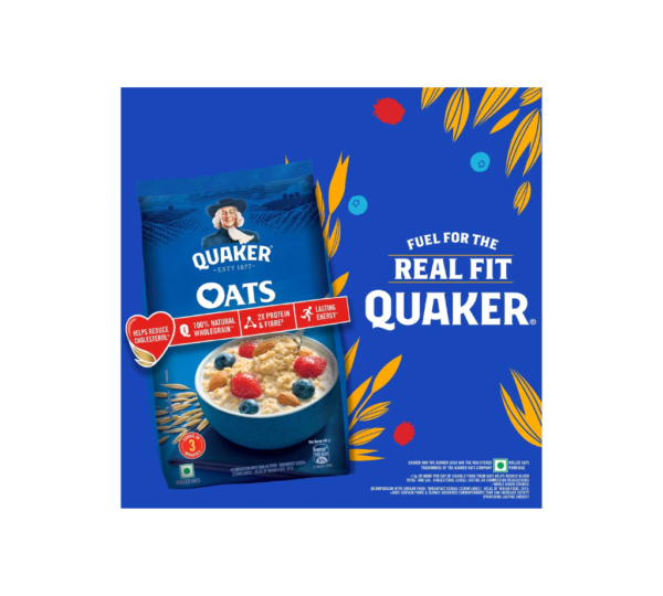 Quaker Oats - Rolled Oats - 100% Natural Wholegrain - 2Kg - Image 3