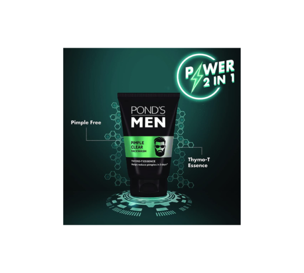 POND'S Men Pimple Clear Face Wash - 100 g - Image 4