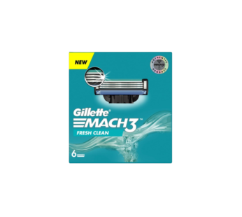 Gillette Mach 3 Shaving Blades- Pack of 6 (Cartridges)