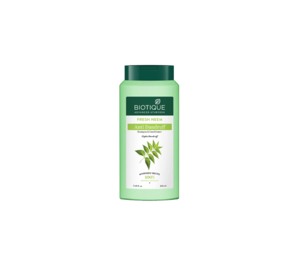 Biotique Fresh Neem Anti Dandruff Shampoo and Conditioner - 340ml