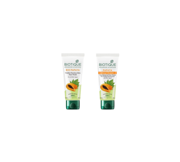 Biotique Papaya Deep Cleanse Tan Removal Face Wash - 100ml - Image 2