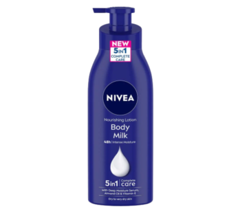 Nivea Body Lotion for Very Dry Skin, Nourishing Body Milk with 2x Almond Oil for 48H Moisturization-400 ml