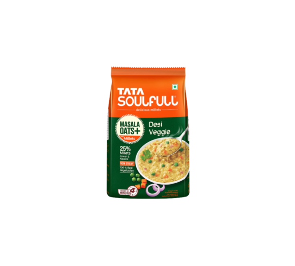 Tata Soulfull Masala Oats+-Desi Veggie-500g