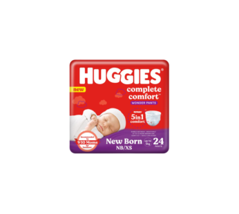 Huggies Complete Comfort Wonder Pants, Extra Small Size Baby Diaper Pants-24 count