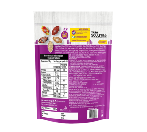 Tata Soulfull Millet Muesli-Fruit & Nut-700 g - Image 2