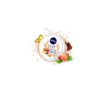 Nivea Soft Light Moisturizer Cream-Playful Peach-Vitamin E & Jojoba Oil-100 ml
