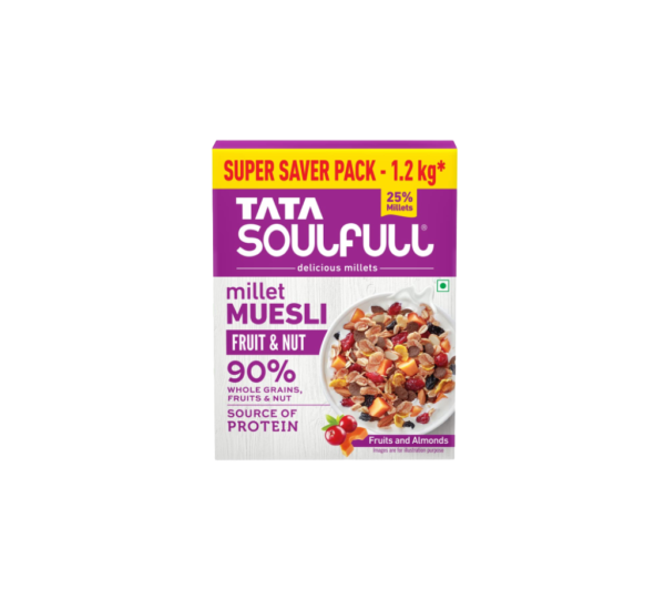 Tata Soulfull Millet Muesli - Fruit & Nut- 1.2kg