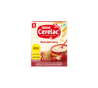 Nestle Cerelac-Wheat Apple Cherry – From 8 Months – 300g Box Pack
