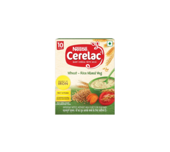 Nestlé Cerelac Baby Cereal with Milk , Wheat – Rice Mixed Veg , From 10 to 24 Months-300g
